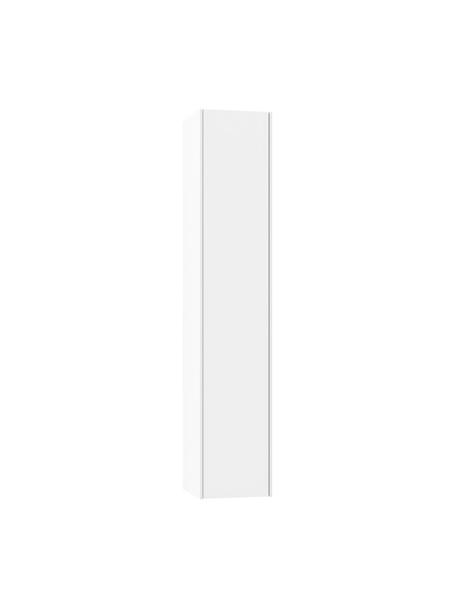 Mueble de baño alto Ago, 25 cm, Estantes: vidrio, aglomerado con lá, Blanco, An 25 x Al 130 cm