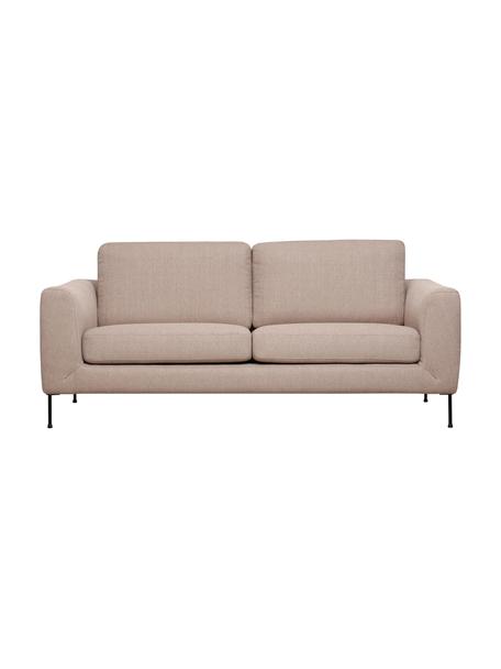 Sofa Cucita (2-Sitzer) mit Metall-Füßen, Bezug: Webstoff (Polyester) Der , Gestell: Massives Kiefernholz, FSC, Füße: Metall, lackiert, Webstoff Taupe, B 187 x T 94 cm