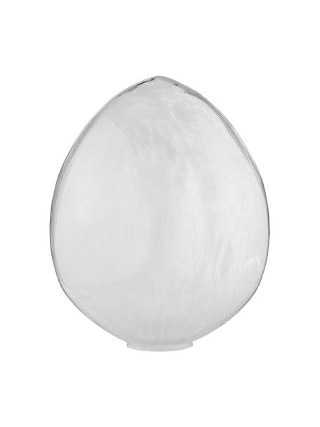 Handgefertigtes Deko-Osterei Murina aus Glas, Glas, Transparent, Ø 22 x H 30 cm