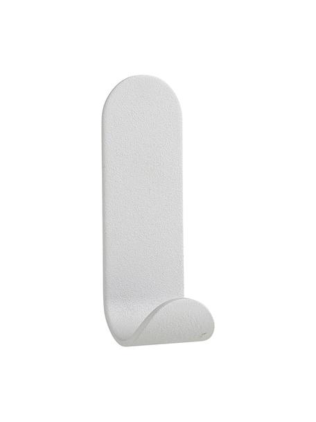 Gancio appendiabiti da parete in acciaio Aguina, Acciaio verniciato, Grigio chiaro, Larg. 3 x Alt. 8 cm