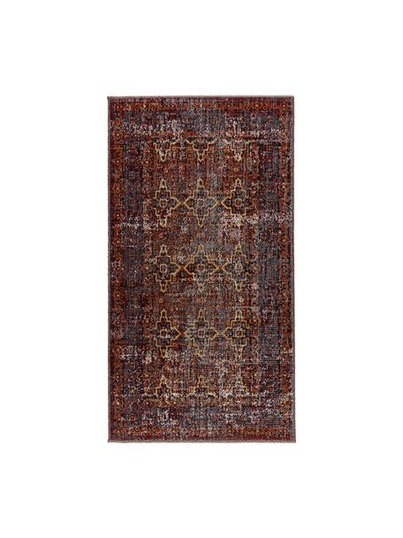 In- & Outdoor-Teppich Tilas Izmir in Dunkelrot, Orient Style, 100% Polypropylen, Dunkelrot, Senfgelb, Khaki, B 200 x L 290 cm (Größe L)