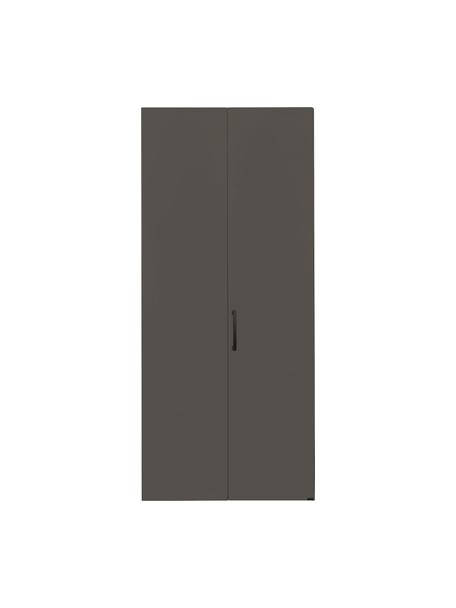 Drehtürenschrank Madison 2-türig, inkl. Montageservice, Korpus: Holzwerkstoffplatten, lac, Grau, Ohne Spiegeltür, 102 x 230 cm