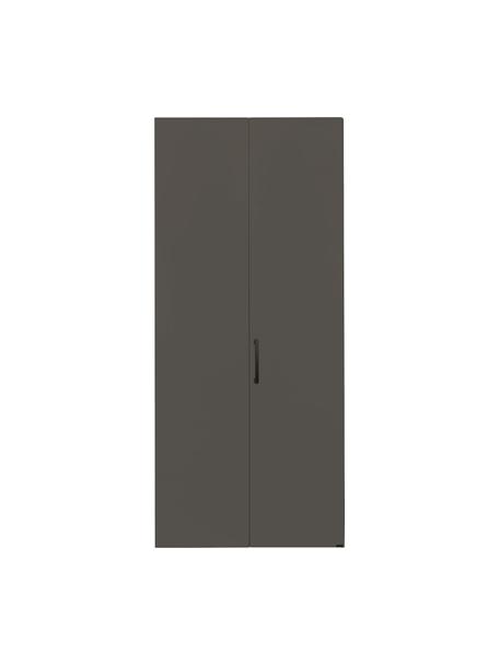 Draaideurkast Madison 2 deuren, inclusief montageservice, Frame: panelen op houtbasis, gel, Hout, grijs gelakt, B 102 cm x H 230 cm