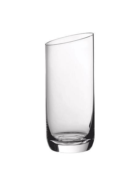 Longdrinkglas NewMoon, 4 stuks, Glas, Transparant, Ø 7 x H 16 cm, 370 ml