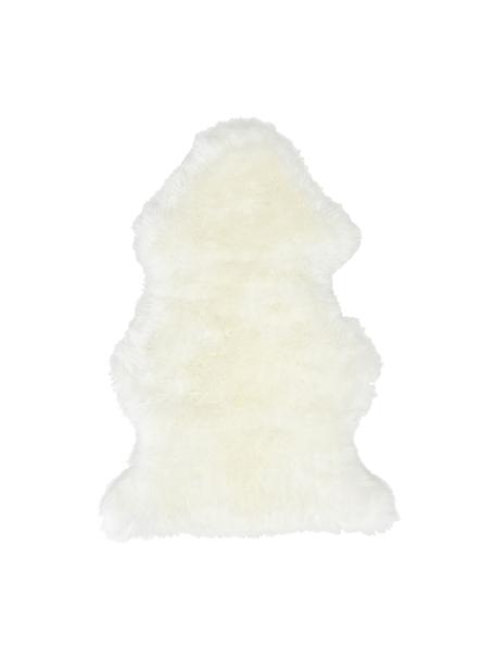 Peau de mouton lisse Oslo, Blanc ivoire, larg. 60 x long. 90 cm