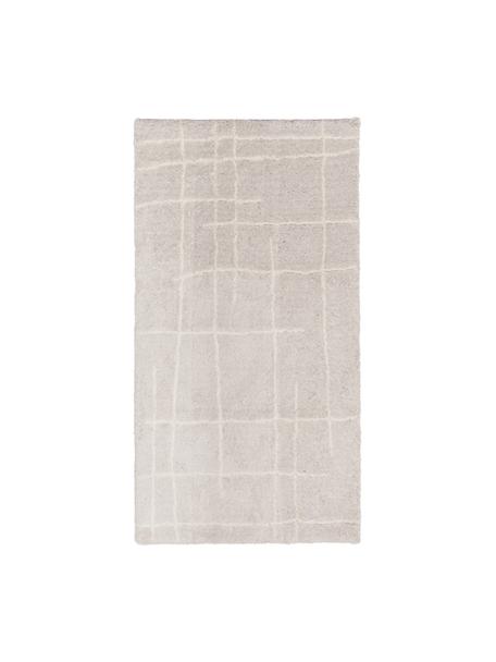 Puszysty ręcznie tuftowany dywan z długim włosiem Amelie, Beżowy, kremowobiały, S 80 x D 150 cm (Rozmiar XS)