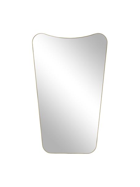 Specchio da parete Goldie, Cornice: metallo verniciato a polv, Retro: pannello di fibra a media, Superficie dello specchio: lastra di vetro, Dorato, Larg. 50 x Alt. 80 cm