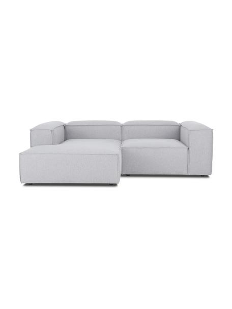 Modulares Ecksofa Lennon, Bezug: 100% Polyester Der strapa, Gestell: Massives Kiefernholz, FSC, Füße: Kunststoff, Webstoff Hellgrau, B 238 x T 180 cm, Eckteil links