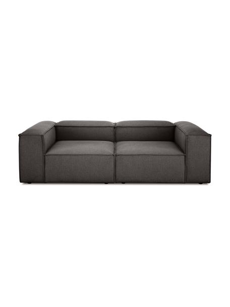 Modulares Sofa Lennon (3-Sitzer) in Anthrazit, Bezug: 100% Polyester Der strapa, Gestell: Massives Kiefernholz, FSC, Webstoff Anthrazit, B 238 x T 119 cm