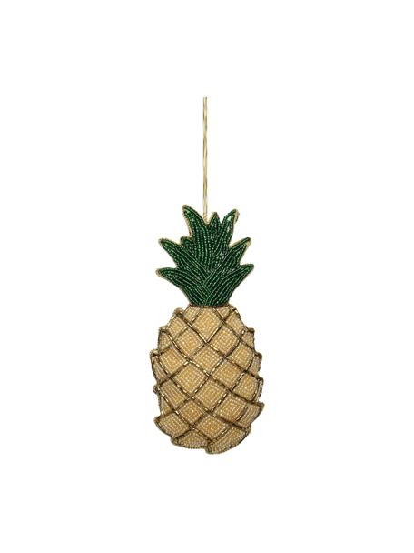 Baumanhänger Pineapple, Gelb, Grün, B 7 x H 16 cm