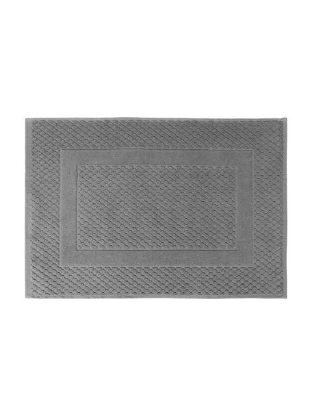 Tappeto bagno con motivo a nido d'ape Katharina, Grigio scuro, Larg. 50 x Lung. 70 cm