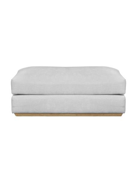 Poggiapiedi da divano Vienna, Rivestimento: 100% poliestere Il rivest, Tessuto grigio, Larg. 114 x Prof. 70 cm