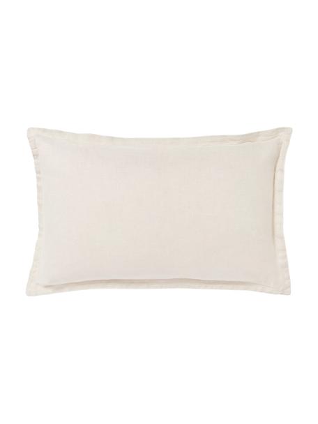 Federa arredo in lino con cucitura rialzata Jaylin, 100% lino

Il lino per natura ha un tatto piuttosto grossolano e un aspetto naturale increspato. L'alta resistenza allo strappo rende il lino resistente all'abrasione e all'usura

Il materiale utilizzato in questo prodotto è testato per le sostanze nocive e certificato secondo lo STANDARD 100 by OEKO-TEX®, 6760CIT, CITEVE., Beige, Larg. 30 x Lung. 50 cm