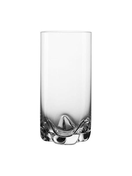 Verres long drink Luna, 4 pièces, Verre, Transparent, Ø 7 x haut. 14 cm, 350 ml