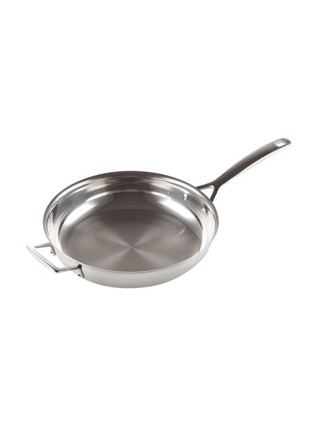 Patelnia ze stali szlachetnej Mova, Wysokiej jakości 3-warstwowa stal szlachetna, Odcienie srebrnego, Ø 28 x W 9 cm