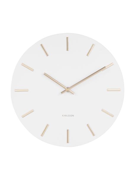 Reloj de pared Charm, Acero, pintado, Blanco, Ø 30