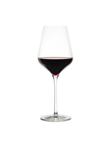 Rode wijnglazen Quatrophil, 6 stuks, Kristalglas, Transparant, Ø 10 x H 25 cm