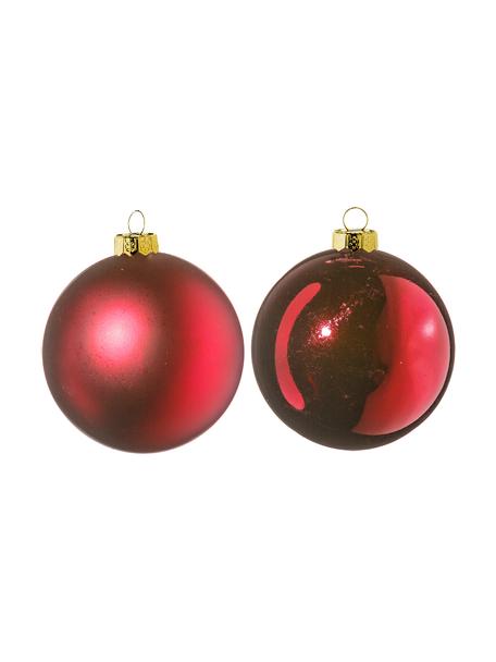 Weihnachtskugel-Set Evergreen, Rot, Ø 8 cm, 6 Stück