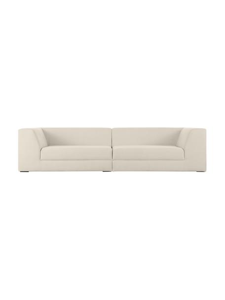 Sofa modułowa Grant (3-osobowa), Tapicerka: bawełna 20 000 cykli w te, Nogi: lite drewno bukowe, lakie, Beżowy, S 266 x G 106 cm