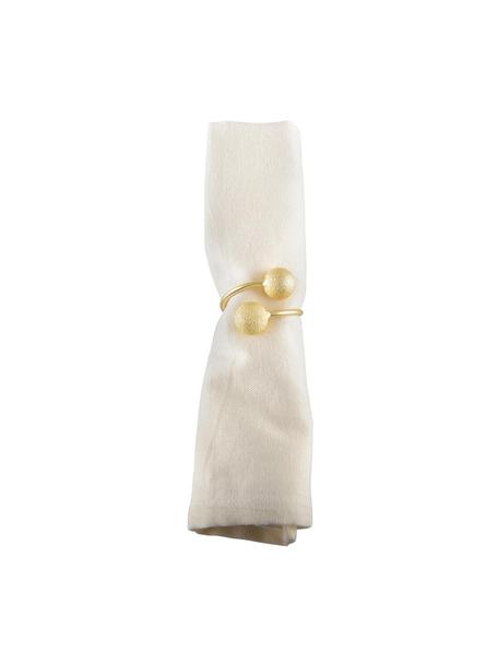 Ronds de serviette de table Edena, 4 pièces, Métal, Couleur dorée, Ø 60 cm