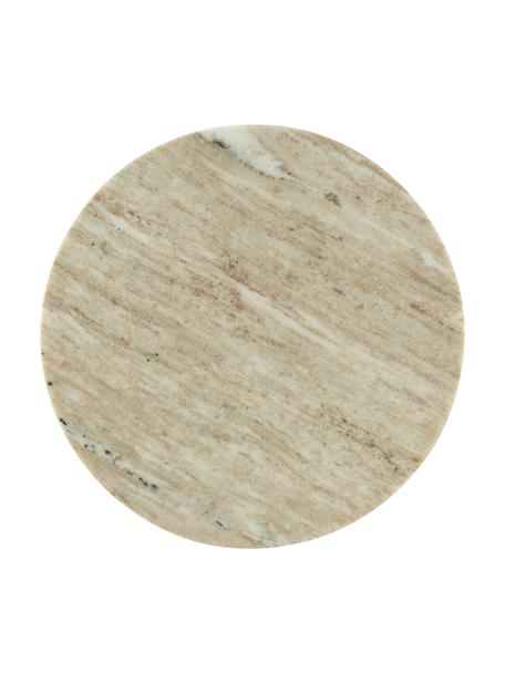 Marmeren snijplank Bella in beige, Ø 30 cm, Marmer, Beige marmer, Ø 30 cm