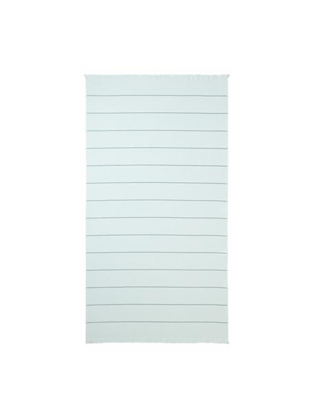 Fouta con flecos Elana, Tonos azules, An 100 x L 180 cm