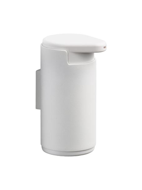 Dispenser sapone con fissaggio a parete Rim, Contenitore: alluminio rivestito, Bianco, Ø 9 x Alt. 14 cm