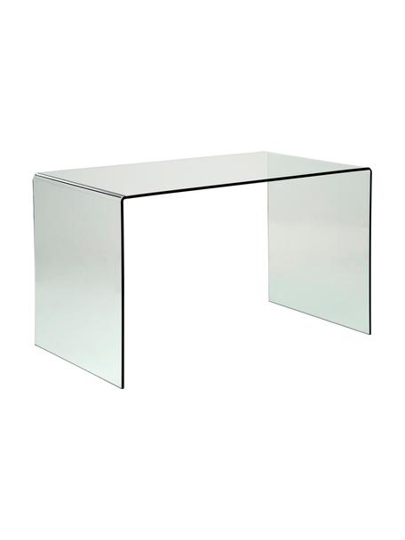 Schreibtisch Club aus Glas, Glas, Transparent, B 125 x T 60 cm