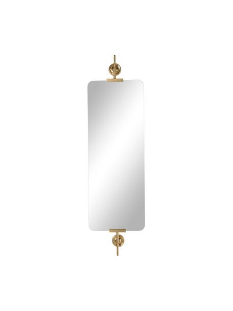 Espejo de pared giratorio Uman, Fijación: metal recubierto, Espejo: cristal, Dorado, An 30 x Al 107 cm