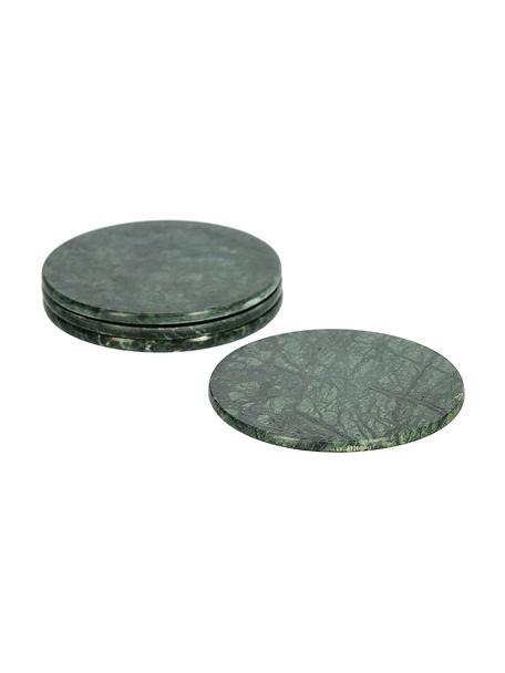 Sottobicchiere in marmo  verde Tressa 4 pz, Marmo, Marmo verde, Ø 10 x Alt. 1 cm