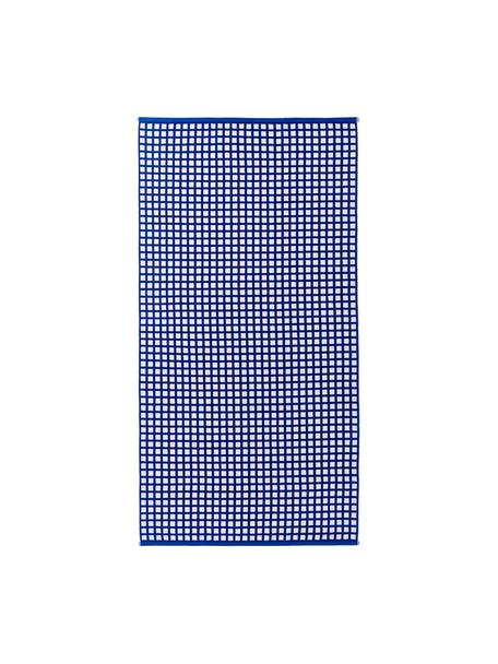 Plážová osuška z bavlny Fancy, Tmavě modrá, Š 90 cm, D 170 cm