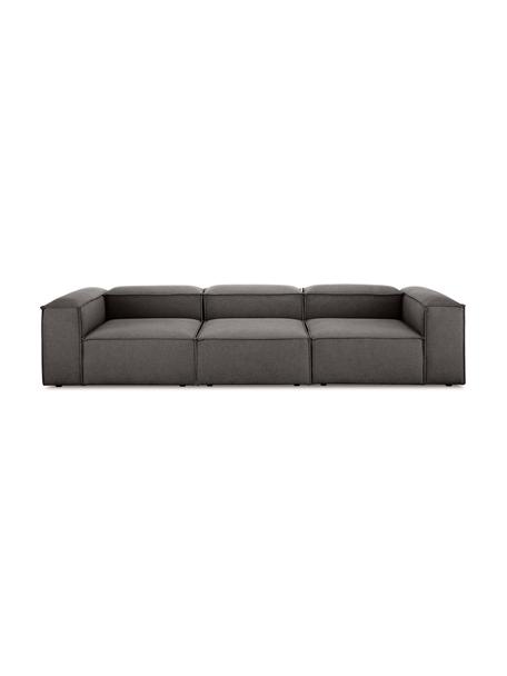 Modulares Sofa Lennon (4-Sitzer), Bezug: 100% Polyester Der strapa, Gestell: Massives Kiefernholz, FSC, Füße: Kunststoff, Webstoff Anthrazit, B 327 x T 119 cm