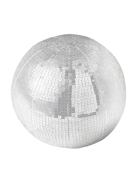 Poduszka z cekinami Diva, Srebrny, Ø 40 cm
