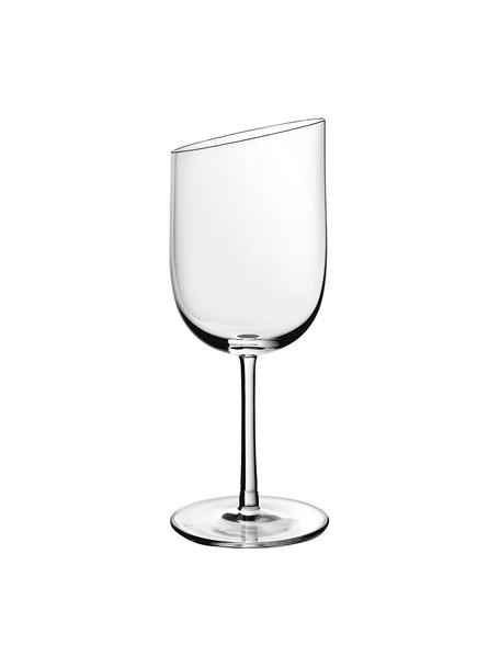Witte wijnglazen NewMoon in transparant, 4 stuks, Glas, Transparant, Ø 8 x H 20 cm, 300 ml