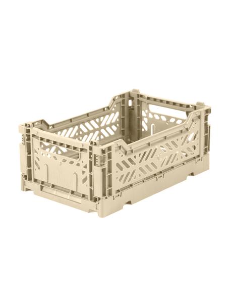 Scatola plastica piccola pieghevole Boulder, Plastica, Beige, Larg. 27 x Alt. 11 cm