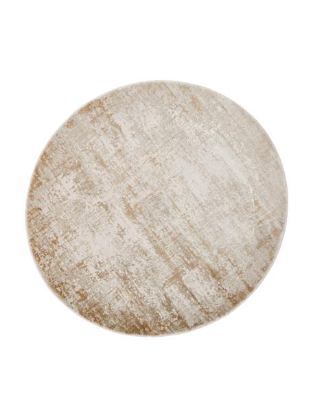 Okrągły dywan z połyskiem Cordoba, Odcienie beżowego, ∅ 150 cm (Rozmiar M)