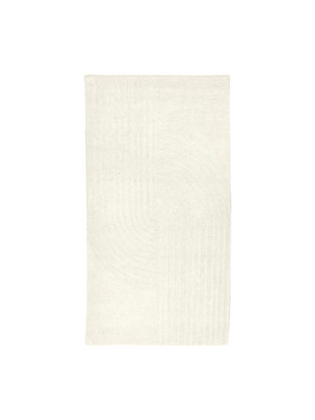 Ručne tuftovaný vlnený koberec Mason, Krémovobiela, Š 120 x D 180 cm (veľkosť S)