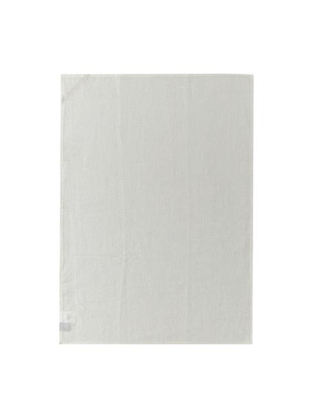 Torchon en lin Heddie, 100 % pur lin, Blanc, larg. 50 x long. 70 cm