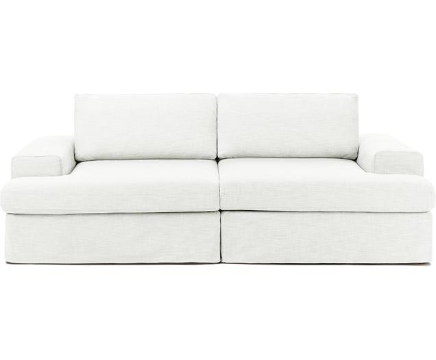 Modulares Sofa Russell (2-Sitzer) in Cremeweiß