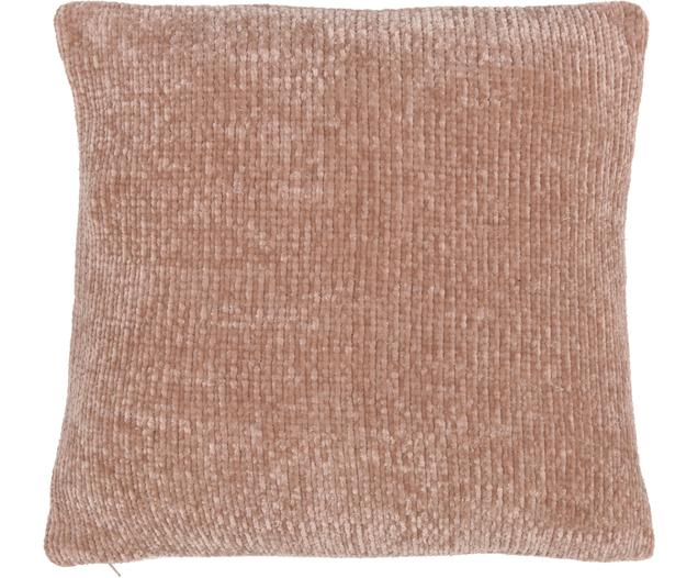 Weiche Chenille-Kissenhülle Beckett in Altrosa