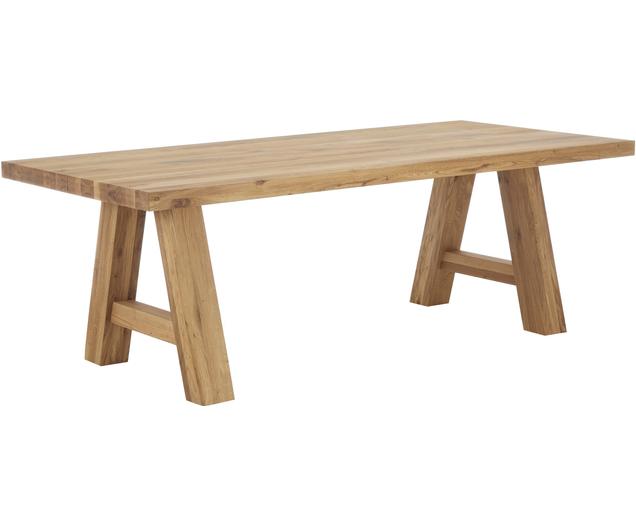 Table à manger bois de chêne massif Ashton, différente tailles