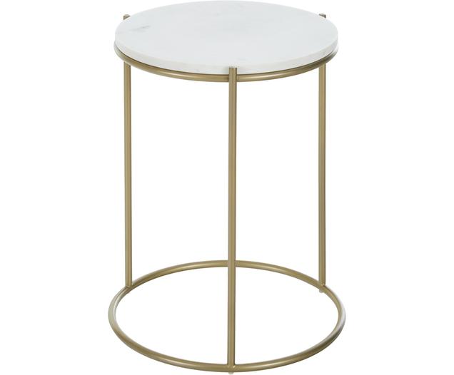 Runder Marmor-Beistelltisch Ella