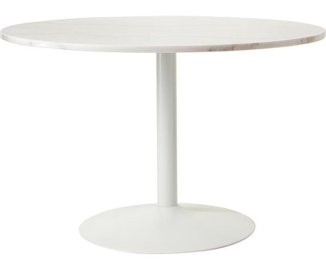 Ovaler Marmor-Esstisch Miley, 120 x 90 cm