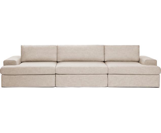 Modulares Sofa Russell (3-Sitzer) in Taupe