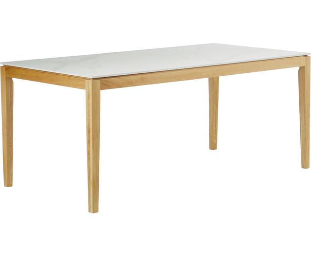 Table à manger aspect marbre Jackson, 180 x 90 cm