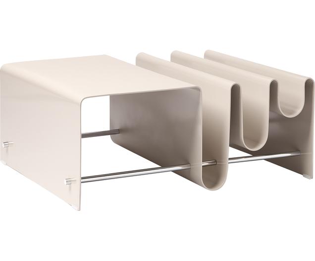 Table basse en métal moderne équipée de porterevues Julia Westwing