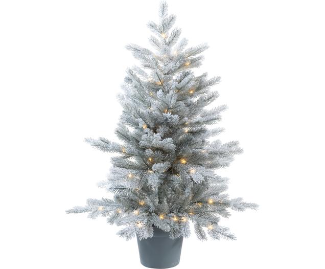 Künstlicher LED-Weihnachtsbaum Grandis H 90 cm, beschneit