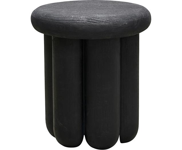 Table d'appoint ronde bois de manguier noir Phant | WestwingNow