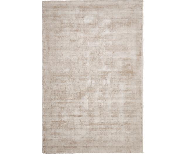 Handgewebter Viskoseteppich Jane, Flor: 100 % Viskose, Beige, B 120 x L 180 cm (Grösse S)