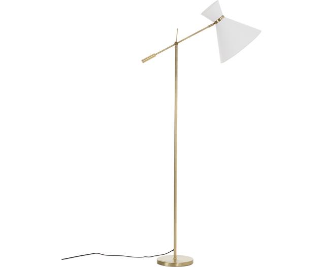 Retro-Leselampe Audrey mit XXL Stoffschirm